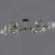 Люстра на штанге ILLUMICO IL0253-8CSQ-79 BK AB