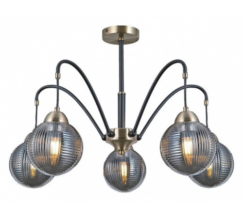 Люстра на штанге ILLUMICO IL0433-5PSQ-79 BK AB