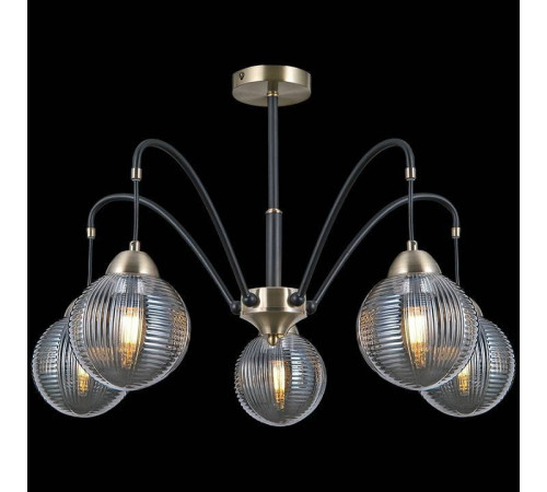 Люстра на штанге ILLUMICO IL0433-5PSQ-79 BK AB
