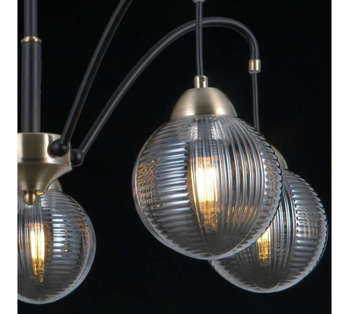 Люстра на штанге ILLUMICO IL0433-5PSQ-79 BK AB