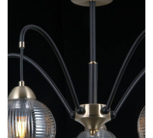 Люстра на штанге ILLUMICO IL0433-5PSQ-79 BK AB