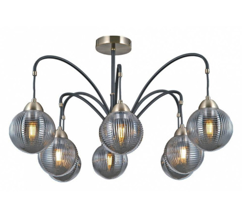 Люстра на штанге ILLUMICO IL0433-8PSQ-79 BK AB