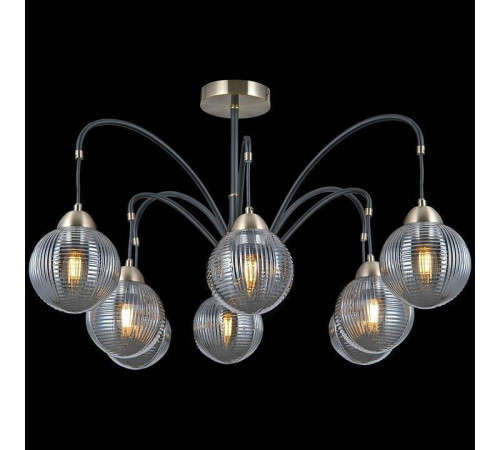 Люстра на штанге ILLUMICO IL0433-8PSQ-79 BK AB