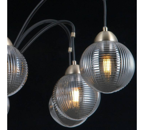 Люстра на штанге ILLUMICO IL0433-8PSQ-79 BK AB