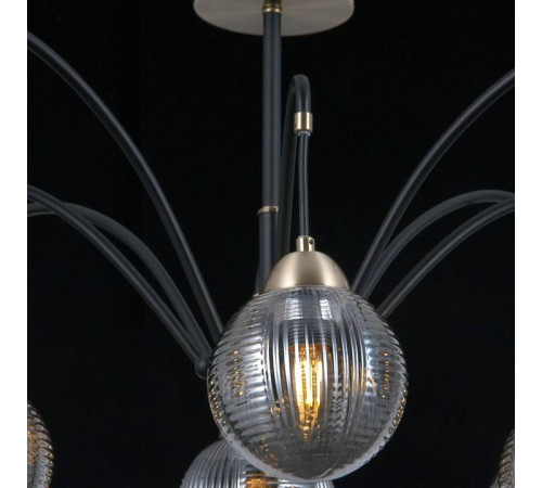 Люстра на штанге ILLUMICO IL0433-8PSQ-79 BK AB