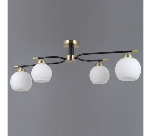Потолочная люстра ILLUMICO LIBRA IL0638-4CSQ-24 AB BK LIBRA