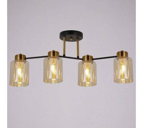 Светильник на штанге ILLUMICO Qui IL6111-4COU-79 BK GD Qui