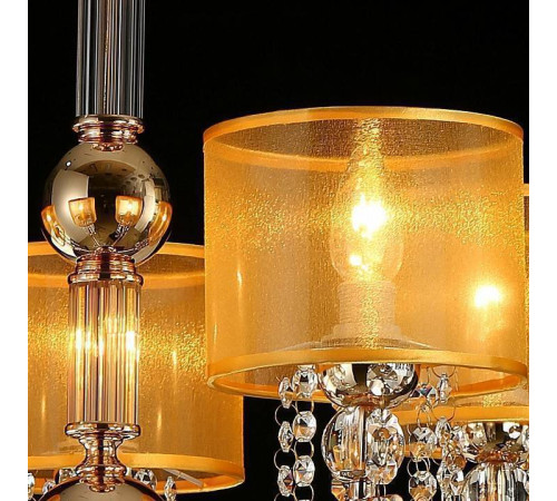 Подвесная люстра ILLUMICO IL6219-5P-27 GD