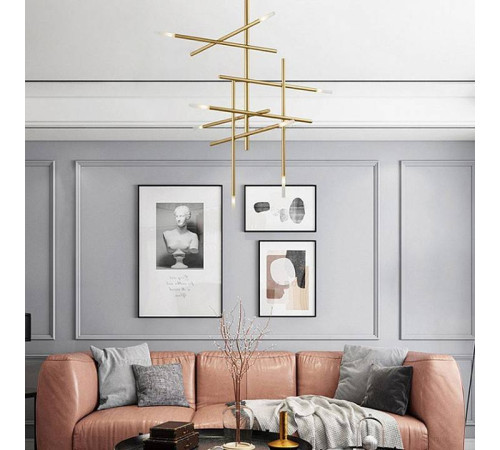 Люстра на штанге Imperiumloft Traverse Gold TRAVERSE01