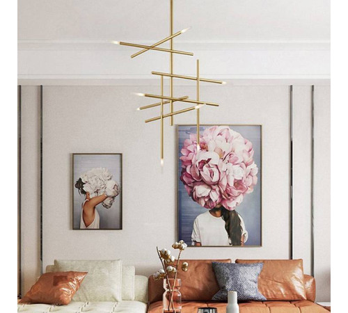 Люстра на штанге Imperiumloft Traverse Gold TRAVERSE01