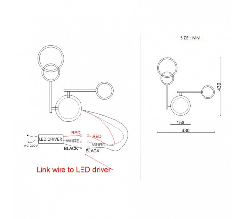 Накладной светильник Imperiumloft ZINGY C zingy01