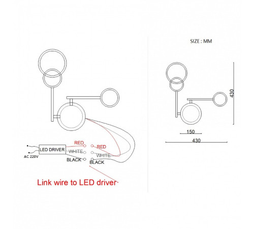 Накладной светильник Imperiumloft ZINGY C zingy01