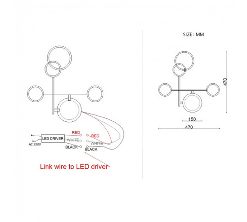 Накладной светильник Imperiumloft ZINGY B zingy01