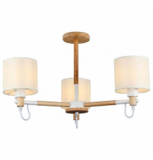 Люстра на штанге Imex MD.19107 3 лампы MD.19107-3-S-WOOD+WH