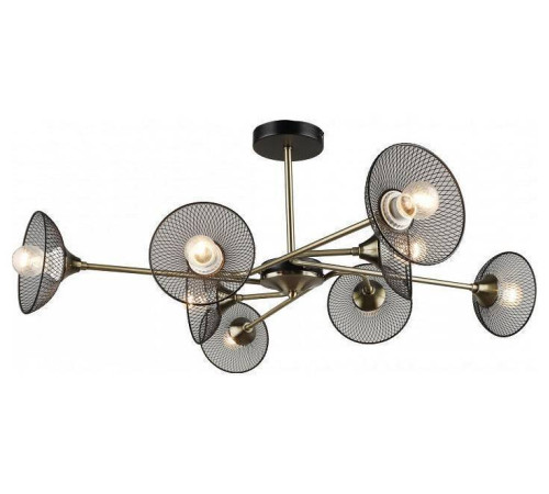 Люстра на штанге Imex MD.5700 MD.5700-8-S-AB+BK