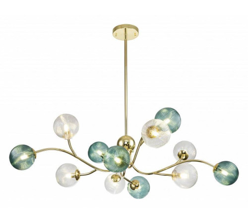Люстра на штанге Indigo Selva 11032/12R Gold