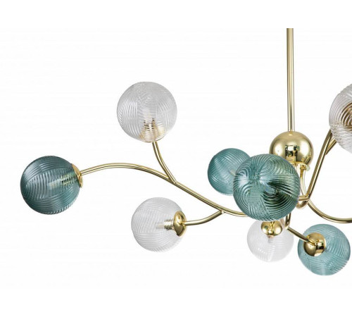 Люстра на штанге Indigo Selva 11032/12R Gold