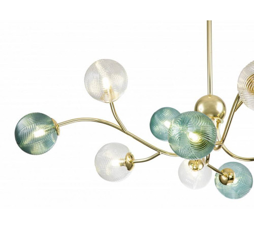 Люстра на штанге Indigo Selva 11032/12R Gold