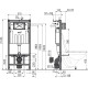 Комплект инсталляции 4 в 1 AlcaPlast AM101/1120-4:1 RU M571-0001 кнопка M571 хром