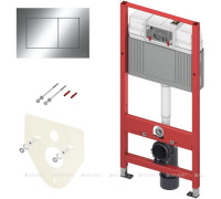 Комплект инсталляции 4 в 1 TECE Base 2.0 с клавишей TECEnow хром глянцевый 9400412