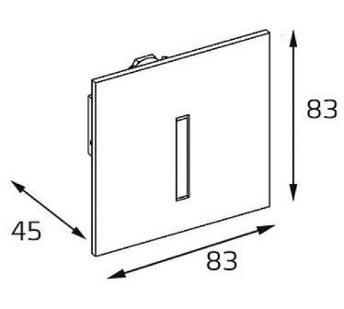 Встраиваемый светильник Italline DL 3020 DL 3020 grey