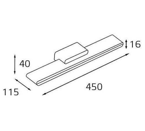 Подсветка для зеркала Italline IT01-1088 IT01-1088/45 white