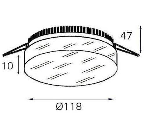 Встраиваемый светильник Italline IT06-6010 IT06-6010 white 3000K