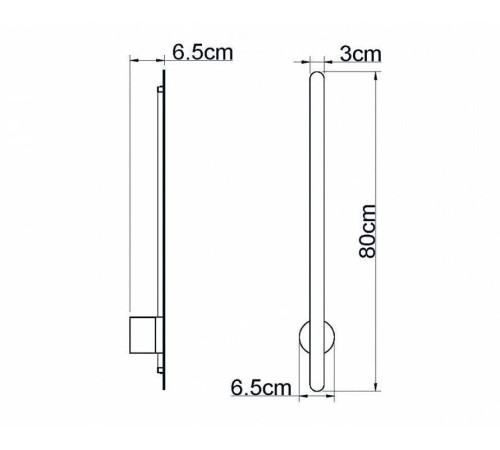Бра Italline IT08-80 IT08-8020 black