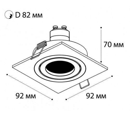 Встраиваемый светильник Italline SAG103-4 SAG103-4 white/white