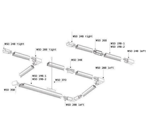 Токопровод левый Italline WSO WSO 24BL black