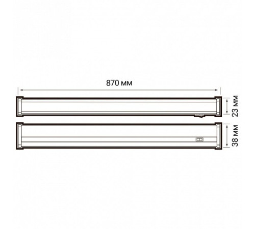 Накладной светильник Jazzway PLED-T5i PL 900 10W FR 6500K
