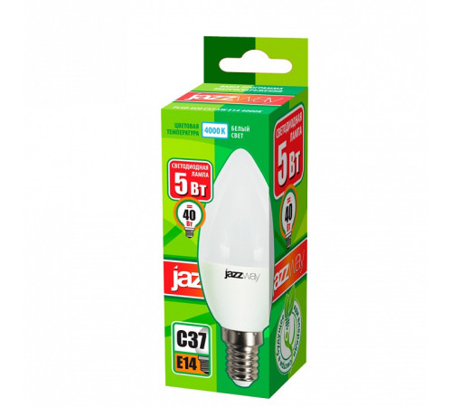 Лампа светодиодная Jazzway PLED-ECO-C37 5w E14 4000K