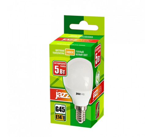 Лампа светодиодная Jazzway PLED-ECO-G45 5w E14 3000K
