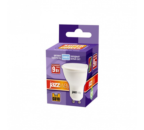 Лампа светодиодная Jazzway GU10 9Вт 5000K PLED-SP GU10 9W 5000K
