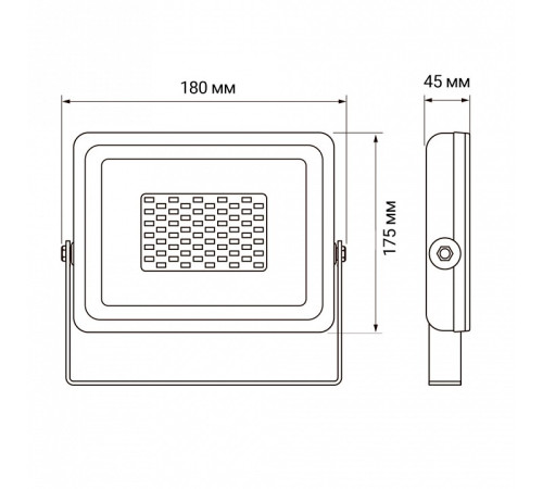 Настенно-потолочный прожектор Jazzway PFL-SC-50W 6500K IP65