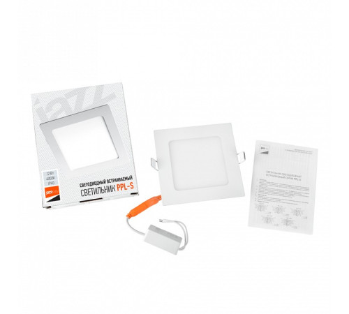 Встраиваемый светильник Jazzway PPL-S 12W 4000K IP40 WH