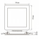 Встраиваемый светильник Jazzway PPL-S 12W 4000K IP40 WH