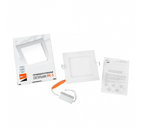 Встраиваемый светильник Jazzway PPL-S 15W 4000K IP40 WH
