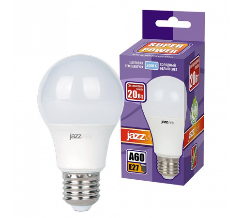 Лампа светодиодная Jazzway E27 20Вт 5000K PLED- SP A65 20W E27 5000K