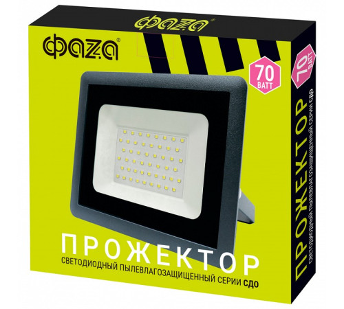 Настенно-потолочный прожектор Jazzway СДО-10 70w 6500K GR IP65