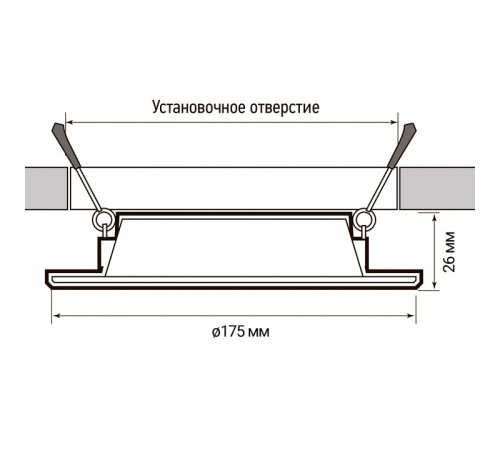 Встраиваемый светильник Jazzway PLED DL6 15w 6500K WH IP40