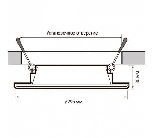 Встраиваемый светильник Jazzway PLED DL6 24w 6500K WH IP40