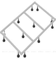 Каркас для поддона Jacob Delafon Tolbiac 120x90 см E6D346RU-NF