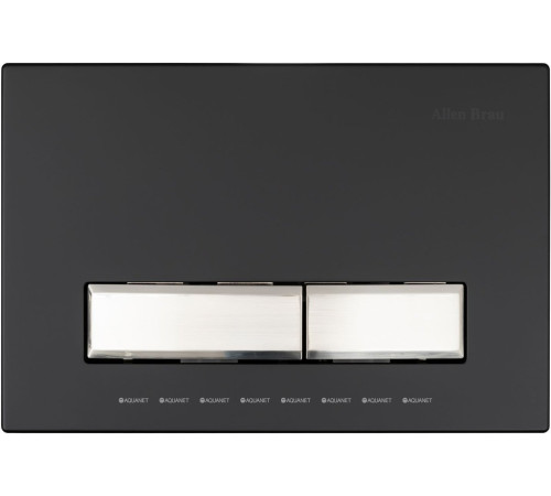 Кнопка смыва пневматическая Allen Brau Fantasy 2.0 ABS черный матовый/никель браш 9.20004.31