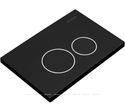 Кнопка смыва пневматическая Allen Brau PRIORITY черный матовый/хром 9.20001.31