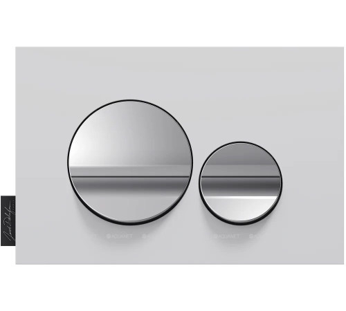 Клавиша смыва Jacob Delafon E20859-CP-MWH матовый белый/глянцевый хром