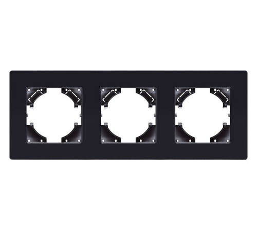 Рамка на 3 поста Kollinger Eleganz Acryl EA3BK