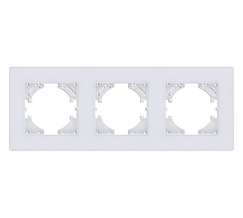 Рамка на 3 поста Kollinger Eleganz Acryl EA3WH