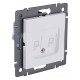 Розетка двойная Ethernet RJ-45 и со шторками, без рамки Kollinger REA-019WM