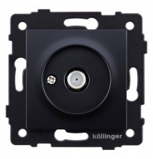 ТВ-розетка и SAT-розетка оконечная без рамки Kollinger  REA-020BK